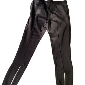 Armani exchange black women’s pants with leg zippers